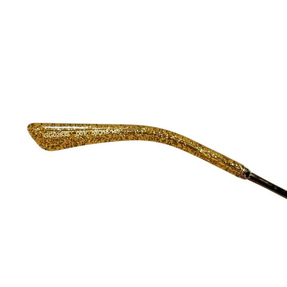 GUCCI Black Cat-Eye Web Accent Sunglasses GG0283S - Picture 8 of 9